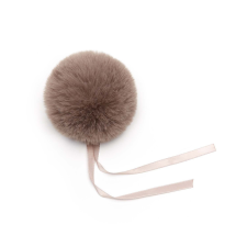 Műszőrme pompom, 11cm - Nerc rövidáru
