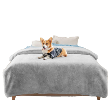  Műszőrme takaró, luxus kényelem, sokoldalú dekoráció, tiszta világosszürke, 160x200 cm lakástextília