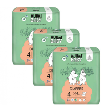 MUUMI Baby 4 Maxi 7-14 kg (138 db), havi öko pelenkák csomagja pelenka