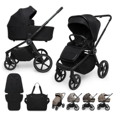MUUVO Kombinált babakocsi Five 2 az 1-ben Classic Black babakocsi