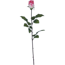  Művirág rózsa esőcseppes hatással rózsaszín 60 cm dekoráció