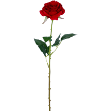  Művirág rózsa piros 52 cm dekoráció