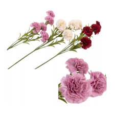  Művirág szálas, szegfű, rózsaszín dekoráció