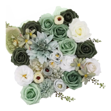  Művirágcsokor - zöld árnyalatok LM141131 dekoráció