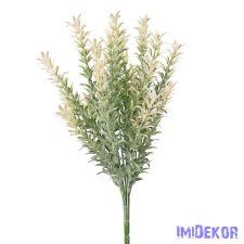  Műzöld 7 ágú dekor bokor 40cm - Világoszöld dekorációs kellék