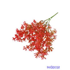  Műzöld bogyós díszítő csokor 32cm 3108 - Korall dekorációs kellék