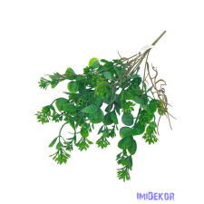  Műzöld csokor 40cm 3379 - Zöld dekorációs kellék