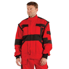  MV piros/fekete MAX kabát 44-68 méretek munkaruha