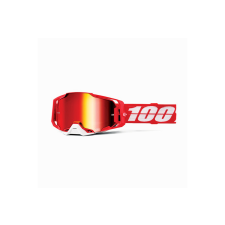  MX Szemüveg 100% Armega C-BAD vörös tükör motoros szemüveg