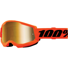  MX Szemüveg Gyerekeknek 100% Strata 2 neon narancs arany tükör motoros szemüveg