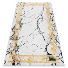My carpet company kft ANDRE 1126 mosható szőnyeg Márvány, görög csúszásgátló - fehér / arany 160x220 cm lakástextília