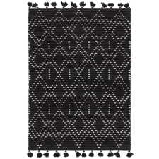 My carpet company kft ASY Nepal 200x290cm Black/Cream Diamond Rug szőnyeg lakástextília