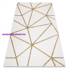 My carpet company kft EMERALD szőnyeg 1013 glamour, elegáns geometriai krém / arany 80x150 cm