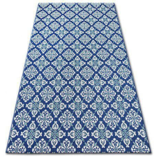My carpet company kft Fonott sizal color szőnyeg 19246/699 Virágok Kék 80x150 cm lakástextília