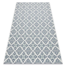 My carpet company kft Fonott sizal color szőnyeg 19246/969 Virágok Fehér 160x230 cm lakástextília