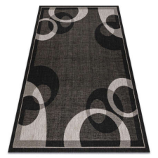 My carpet company kft Fonott sizal floorlux szőnyeg 20078 FEKETE / ezüst 60x110 cm lakástextília