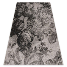 My carpet company kft Fonott sizal floorlux szőnyeg 20491 virágok ezüst / fekete 200x290 cm lakástextília