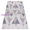 My carpet company kft Fonott sizal szőnyeg SION Geometriai, háromszögek 3006 lapos szövött ecru / rózsaszín 140x190 cm