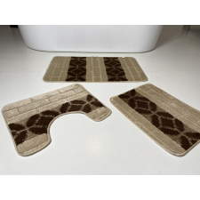 My carpet company kft Fürdőszobai szőnyeg 3 részes - bézs sor körös fürdőszoba kiegészítő