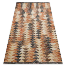 My carpet company kft Modern szőnyeg MUNDO D5781 háromszögek 3D szabadtéri narancssárga / bézs 120x170 cm lakástextília