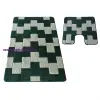 My carpet company kft Montana 2 részes fürdőszoba szett Bornova XL Green Komplet (50 cm x 80 cm i 40 cm x 50 cm) szőnyeg