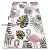 My carpet company kft PETIT szőnyeg GARDEN Flamingók A MONSTERA LEVEL krém 160x220 cm