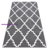 My carpet company kft Sketch szőnyeg - F343 szürke / fehér Lóhere Marokkói Trellis 200x290 cm