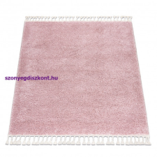 My carpet company kft Szőnyeg BERBER 9000 square rózsaszín Rojt shaggy 160x160 cm lakástextília