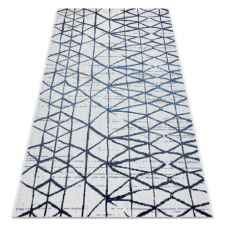 My carpet company kft Szőnyeg COLOR 47278306 SISAL vonalak, háromszögek bézs / kék 140x200 cm lakástextília