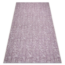 My carpet company kft Szőnyeg COLOR 47373260 SISAL vonalak, háromszögek, ibolya / bézs 200x290 cm lakástextília