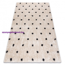 My carpet company kft Szőnyeg FLUFFY 2370 shaggy pontok - krém / antracit 180x270 cm lakástextília
