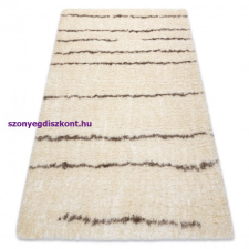 My carpet company kft Szőnyeg FLUFFY 2371 shaggy csík - krém / bézs 120x170 cm lakástextília
