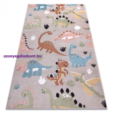 My carpet company kft Szőnyeg FUN Dino gyerekeknek, Dinoszauruszok bézs 120x170 cm lakástextília