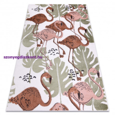 My carpet company kft Szőnyeg FUN Flami gyerekeknek, flamingók krém 120x170 cm lakástextília