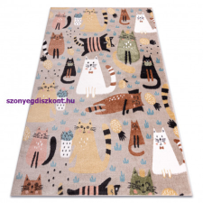 My carpet company kft Szőnyeg FUN Kittens gyerekeknek, macskák bézs 180x270 cm lakástextília