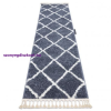 My carpet company kft Szőnyeg, futószőnyeg BERBER CROSS szürke -60x250 cm