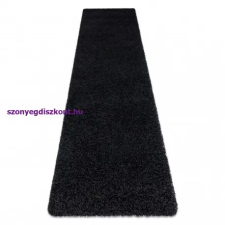 My carpet company kft Szőnyeg, futószőnyeg SOFFI shaggy 2cm fekete -70x200 cm lakástextília