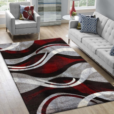 My carpet company kft Szőnyeg OTTO 01 szürke-piros 120 x 170 cm lakástextília