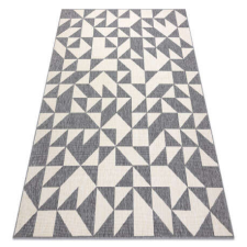 My carpet company kft Szőnyeg SPRING 20414332 háromszögek szizál, hurkolt - szürke / krém 160x230 cm lakástextília