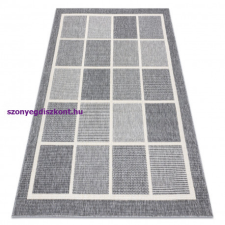 My carpet company kft Szőnyeg SPRING 20426332 négyzetek, szizál, hurkolt - szürke 200x290 cm lakástextília