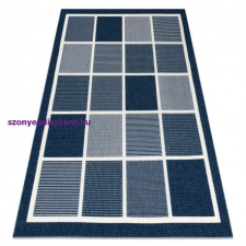 My carpet company kft Szőnyeg SPRING 20426994 négyzetek, szizál, hurkolt - kék 120x170 cm lakástextília