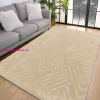 My carpet Den. Deluxy rombusz Bézs Puha Szőnyeg 80x250cm-hátul gumis