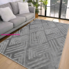 My carpet Den. Deluxy rombusz Szürke Puha Szőnyeg 200x290cm-hátul gumis