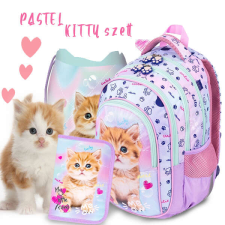 My Little Friend cicás iskolatáska, hátizsák SZETT - Pastel Kitty iskolatáska