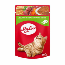 My Love Alutasakos Macskaeledel Borjú és Zöldség Zselében 100g macskaeledel
