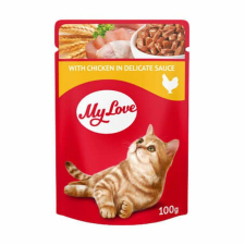  My Love Alutasakos Macskaeledel Csirke Ízletes Szószban 100g macskaeledel