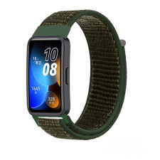 Mybandz 33509 tépőzáras szövet óraszíj/khaki huawei band 8 okosóra kellék