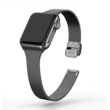 Mybandz Apple Watch 38/40/41mm Milánói fém óraszíj fekete (APW381581) (APW381581) okosóra kellék