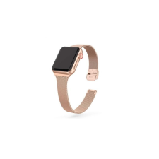 Mybandz Apple Watch S1/2/3/4/5/6/7 Csatos Milánói Fém szíj 38/40/41 mm - Rózsaarany okosóra kellék