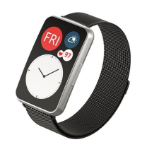 Mybandz milánói fém szíj fekete (HWF-200) (HWF-200) okosóra kellék